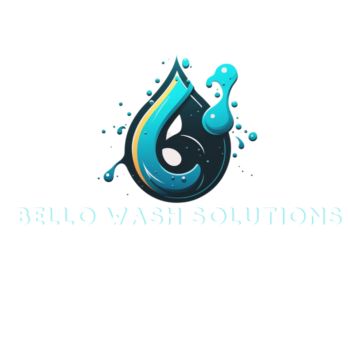 Bello Wash Solutions Logo in different colors