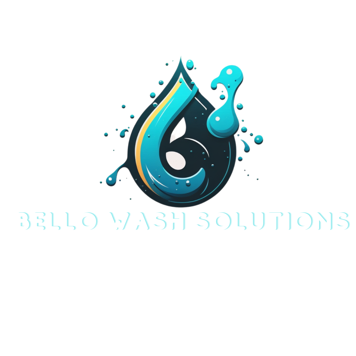 Bello Wash Solutions Logo in different colors